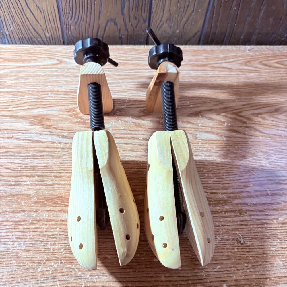 2-Way Wooden Adjustable Shoe Stretcher Expander Men Women Boot Size US 5-13